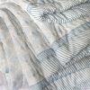 Tashi & Lotta Quilt in Swedish Blue, shenouk, block print cushions, indian block print, indian block print fabric, linen block print, linen cushions, indian textiles, indian block print cushions, linen cushions, block print quilts, block print bedding