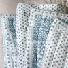 Livia Quilt in Swedish Blue, shenouk, block print cushions, indian block print, indian block print fabric, linen block print, linen cushions, indian textiles, indian block print cushions, linen cushions, block print quilts, block print bedding